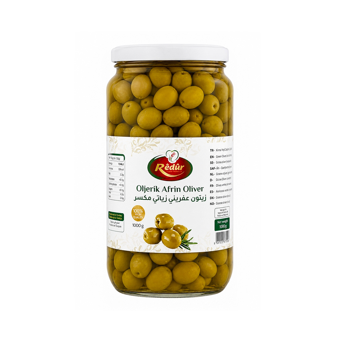 Afrin Broken Green Olives